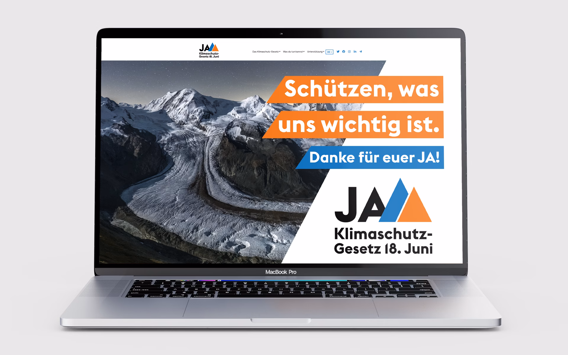 Webseit Mockup für Web
