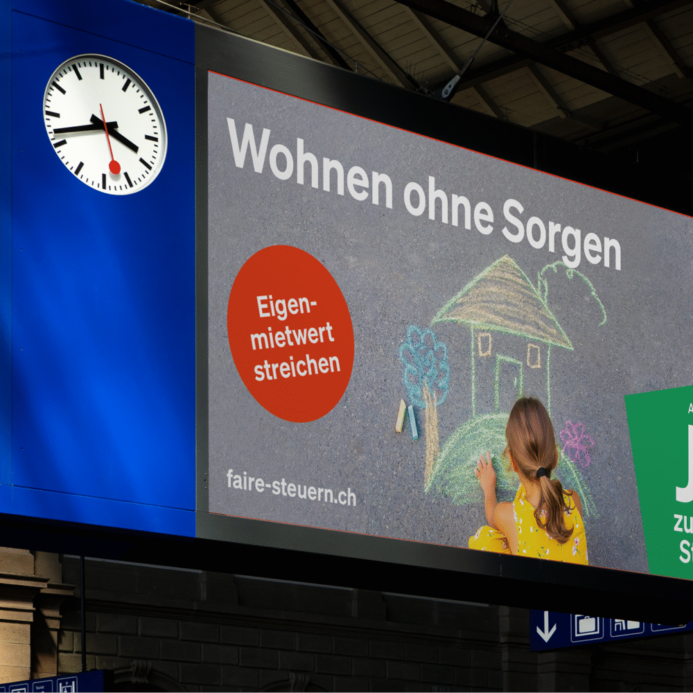 ABSTIMMUNGSKAMPAGNE «JA ZUR ABSCHAFFUNG DES EIGENMIETWERTS»