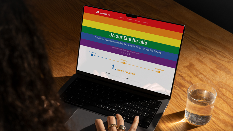 Kampagne für die Einführung der Ehe für alle