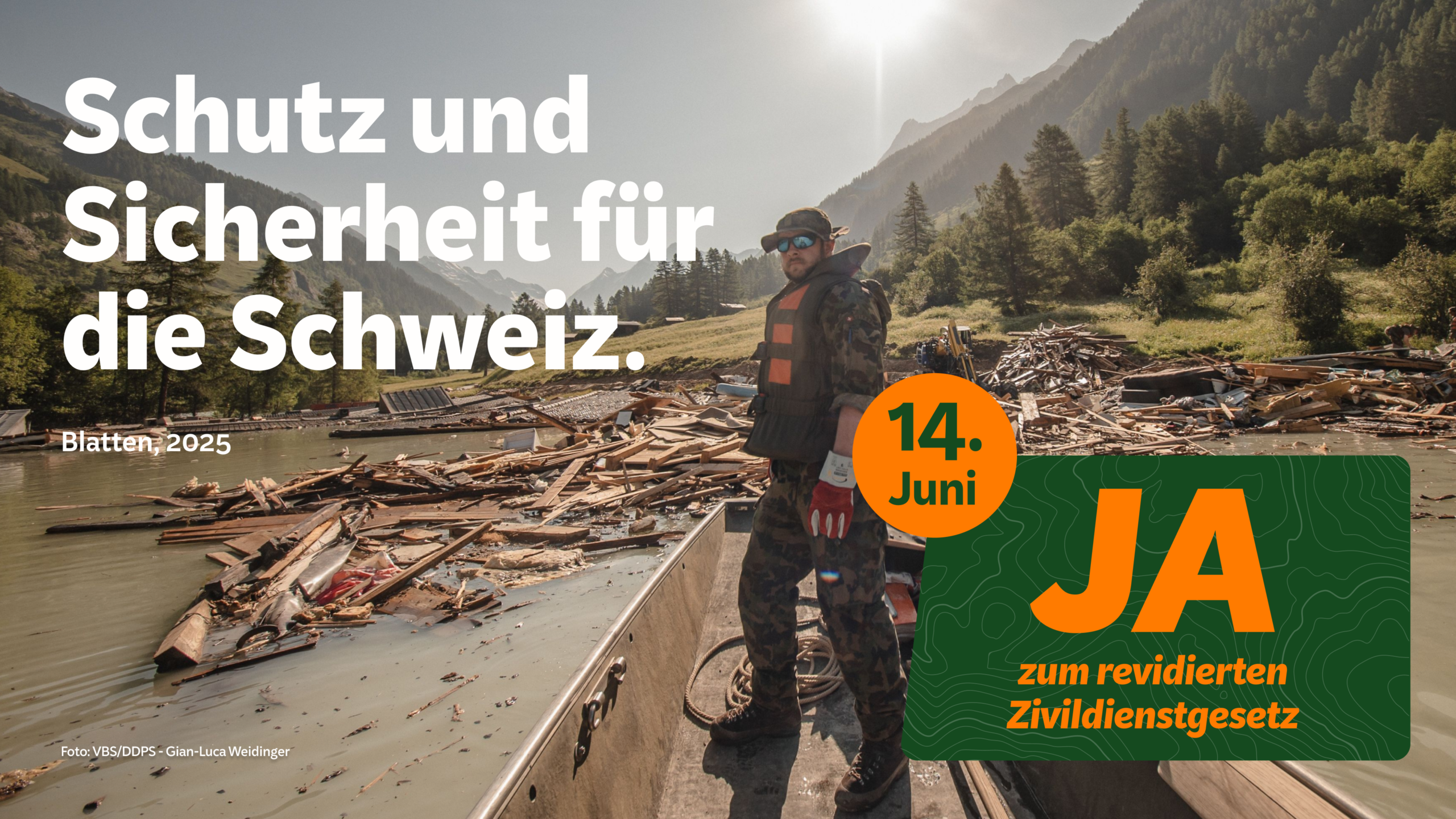 ABSTIMMUNGSKAMPAGNE «JA ZUM REVIDIERTEN ZIVILDIENSTGESETZ»