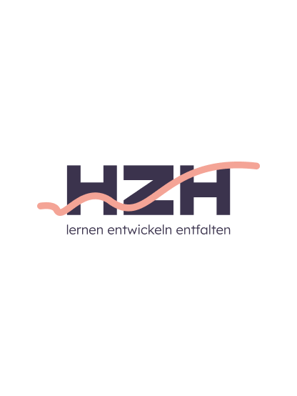 Logo des Heilpädagogischen Zentrums Hagendorn (HZH) mit dem Claim «lernen entwickeln entfalten»